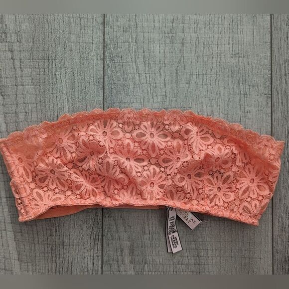 Victoria’s Secret NWT strapless bralette peach Sz S - Picture 3 of 9
